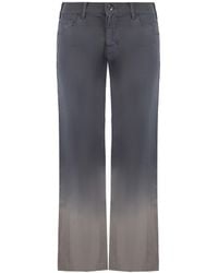 Armani - Emporio J33 Regular Fit Wide Leg Jeans - Lyst