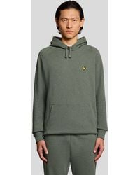 Lyle & Scott - Cotton Marl Raglan Hoodie - Lyst