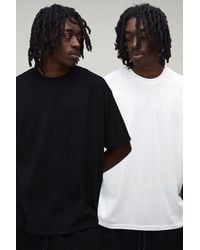 BoohooMAN - 2 Pack Oversized Basic Crew Neck T-Shirts - Lyst