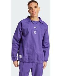 adidas Originals - Real Madrid Terrace Icons Drill Top - Lyst