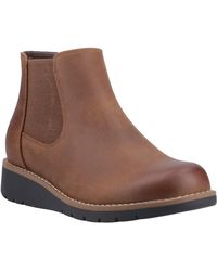 Hush Puppies - Leonie Leather Flat Chelsea Boots - Lyst