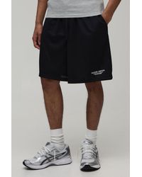 BoohooMAN - Baggy Fit Printed Mesh Jersey Short - Lyst
