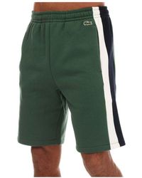 Lacoste - Brushed Fleece Colourblock Shorts - Lyst