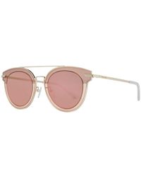 Police - Round Mirrored Sunglasses With Frame - Lyst