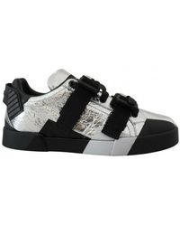 Dolce & Gabbana - Leather Low Top Sneakers Casual Shoes - Lyst