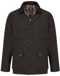 Kensington Eastside - Cotton Wax Jacket With Corduroy Collar - Lyst