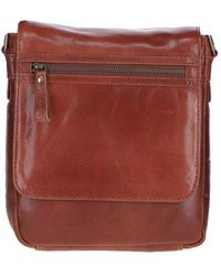Ashwood Leather - Sleek Real Messenger Bag With Multiple Pockets - Lyst