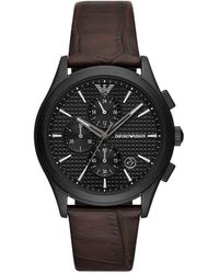 Emporio Armani - Paolo Watch Ar11549 Leather (Archived) - Lyst