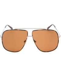 Guess - Lens Shiny Light Ruthenium Sunglasses Metal - Lyst