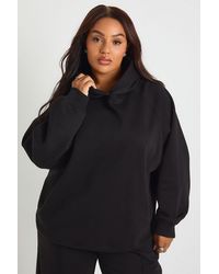 Boohoo - Plus Core Basic Raglan Seam Oversized Hoodie - Lyst