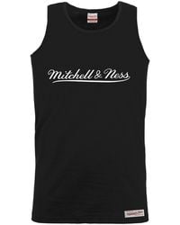 Mitchell & Ness - Script Logo Vest Cotton - Lyst