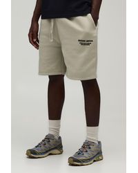 BoohooMAN - Regular Fit High Build Printed Jersey Short - Lyst