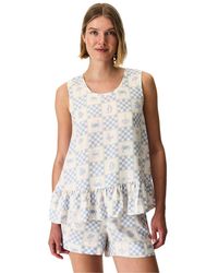 Penti - Sun Kissed Checked Strappy Pajama Top - Lyst