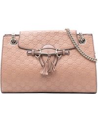 Gucci - Pre-Owned Large Ssima Emily Shoulder Bag - Lyst