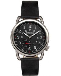 Breed - Regulator Leather-Band Watch W/Second Sub-Dial - Lyst