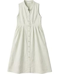 MixRay - Buttoned Tippet Collar Maxi Dress - Lyst