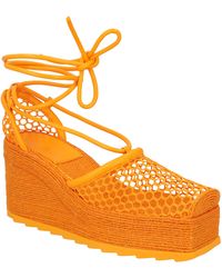 Bottega Veneta - Stretch 90 Wedge Espadrilles Material_Polyester - Lyst