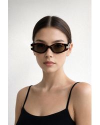 SVNX - Oval Metal Detail Sunglasses - Lyst