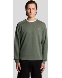 Lyle & Scott - Cotton Marl Raglan Sweatshirt - Lyst