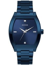 Guess - Analogue Quartz Watch With Stainless Steel Strap Gw0847g2 - Lyst