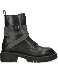 Carvela Kurt Geiger - Leather Emblaze Ankle Boots Leather - Lyst