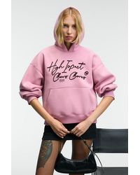 Grimelange - Oversized Hooded Printed Sweatshirt - Lyst