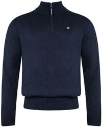 Weekend Offender - Long Sleeve Natal Zip Neck Sweater Kwaw2012 Cotton - Lyst
