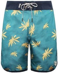 Vans - Off The Wall Stretch Waist Printed Planetary Boardshort Vn 00Ql0D4 Recycled Polyester - Lyst