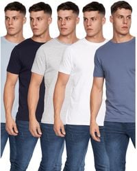 Duck and Cover - Errington T-Shirt (Pack Of 5) Marl/ - Lyst