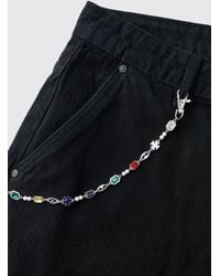 BoohooMAN - Gem And Mock Pearl Jean Chain - Lyst