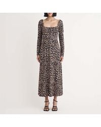 Nobody's Child - Nobodys Aidie Leopard Print Midi Dress - Lyst