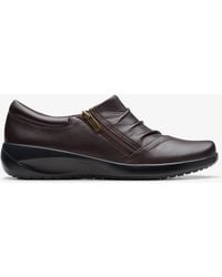 Clarks - Kaetlyn Mila Chocolate Leather Shoes - Lyst
