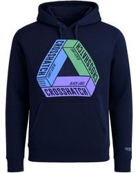 Crosshatch - Chest Print Hoodie Cotton - Lyst