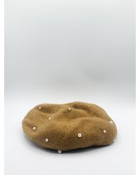 SVNX - Faux Pearl Burned Beret - Lyst