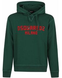 DSquared² - Milano Logo Cool Fit Hoodie Cotton - Lyst