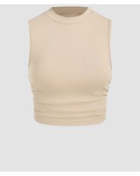 Hiccup - Solid Ruched-Detail Blouse - Lyst