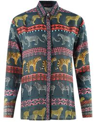 Inoa - Masari Mara 1202110 Long Sleeve Blouse Silk Shirt - Lyst