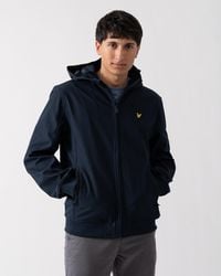 Lyle & Scott - Donker Marineblauw Softshelljack Met Fleece Aan De Achterkant Van - Lyst