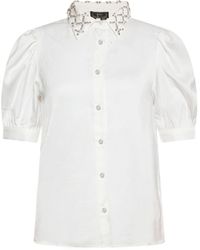 faina - Overhemdblouse Wolwit - Lyst