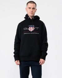 GANT - Regular Fit Archive Shield Pullover Hoodie - Lyst