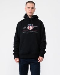 GANT - Regular Fit Archive Shield Pullover Hoodie - Lyst