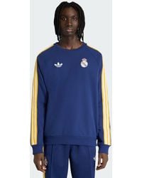 adidas - Real Madrid Originals Crew Sweatshirt - Lyst