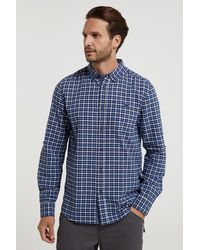 Mountain Warehouse - 'Driftwood' Check Print Shirt Cotton Long Sleeved Everyday Top - Lyst
