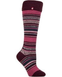 Heat Holders - Ladies Thermal Long Wellington Boot Socks With Soft Brushed Lining - Lyst