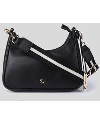Ashwood Leather - 'Bella Toscana' Real Crossbody Bag With Webbing Strap - Lyst