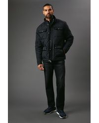 MAINE - Funnel Neck Four Pocket Quilted Jacket - Lyst