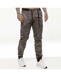 Enzo - Military Combat Jogger Trousers - Lyst