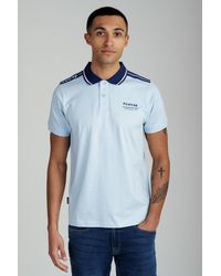 Firetrap - Light Regular Fit Cotton Jersey Polo With Taping - Lyst