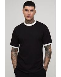 BoohooMAN - Tall Ringer Crew Neck Regular Fit T-Shirt - Lyst