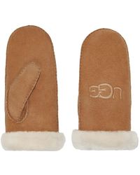 UGG - Embroidered Mitten Gloves - Lyst